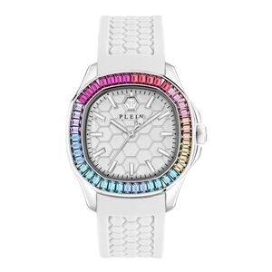 Philipp Plein $pectre Lady Crystal Watch Silver Womens